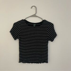 Wild Fable Striped Cropped Top